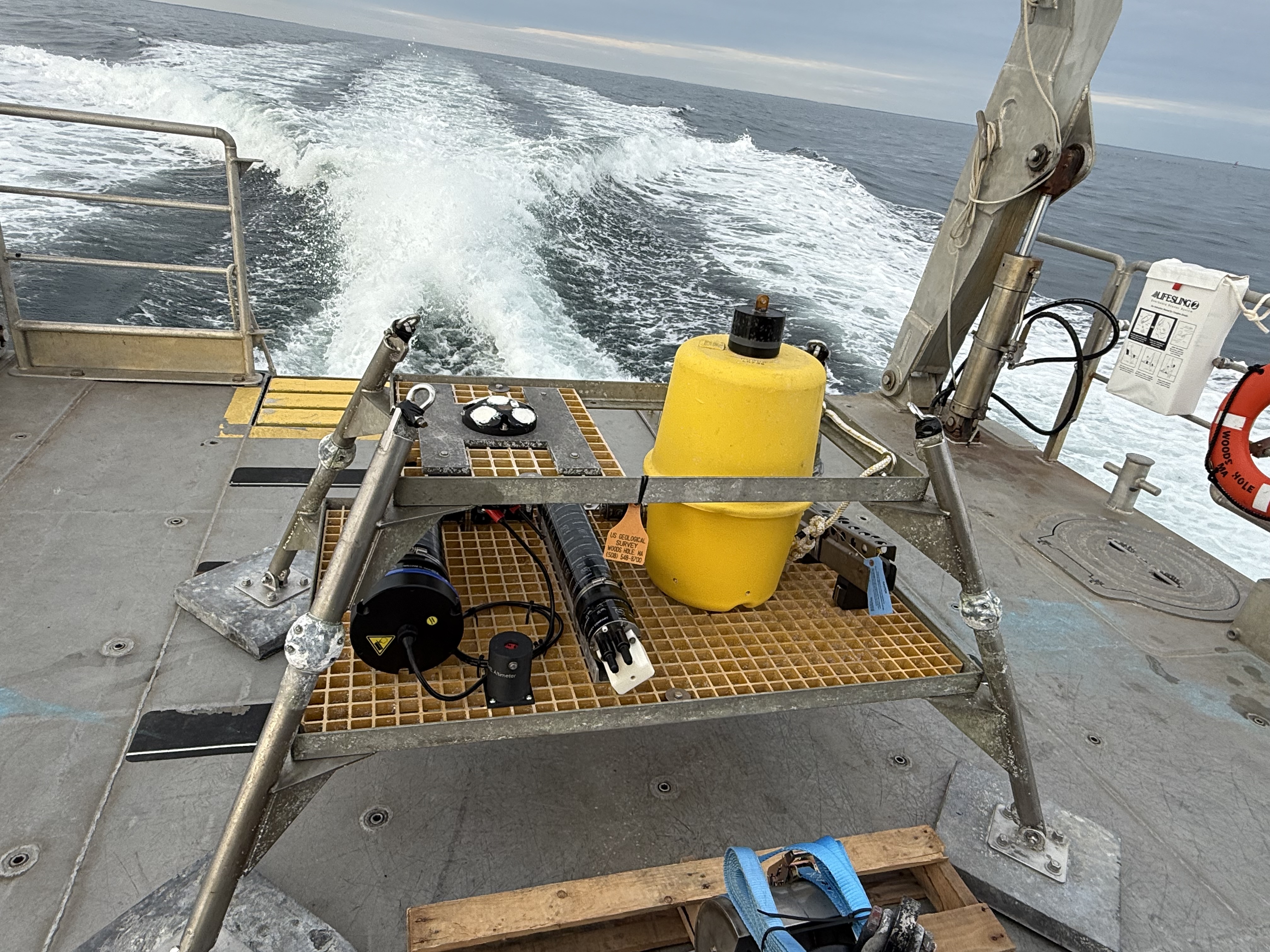 Photo of nanopod with attached sensors.