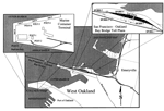 Borehole location map - Emeryville-Oakland shoreline.