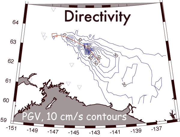 Map of directivity