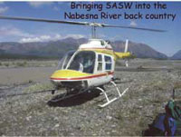 Bringing SASW into the Nabesna River back country.