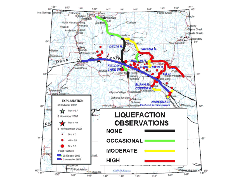 Map of liquefaction observations.