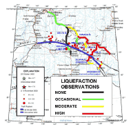 Map of liquefaction observations.