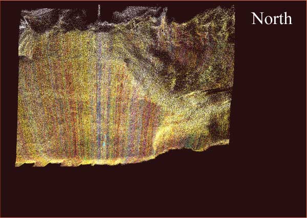 LiDAR scan - View to North