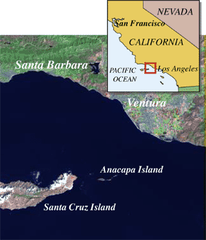 Channel Islands location map