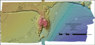 shaded relief bathymetry