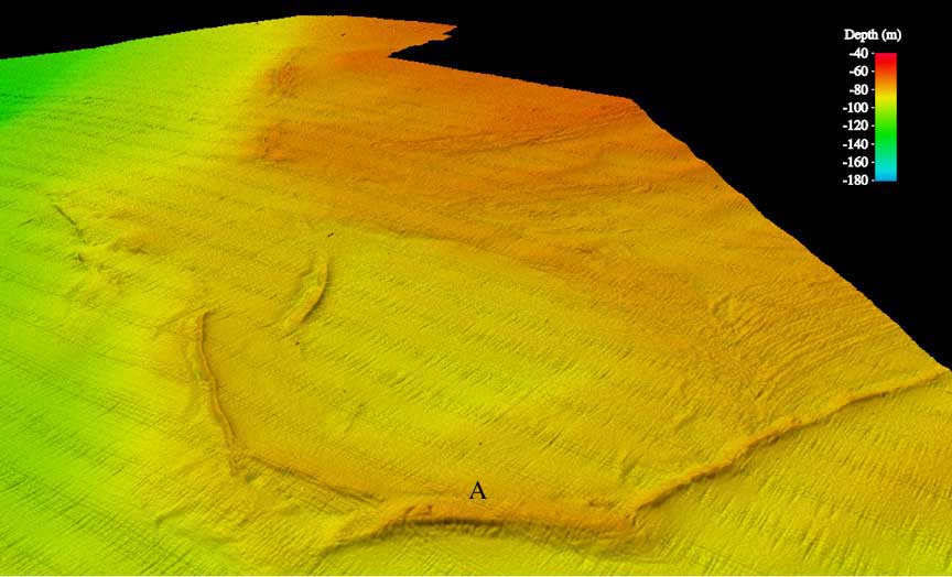 Perspective View of West Florida Shelf; seee caption below.