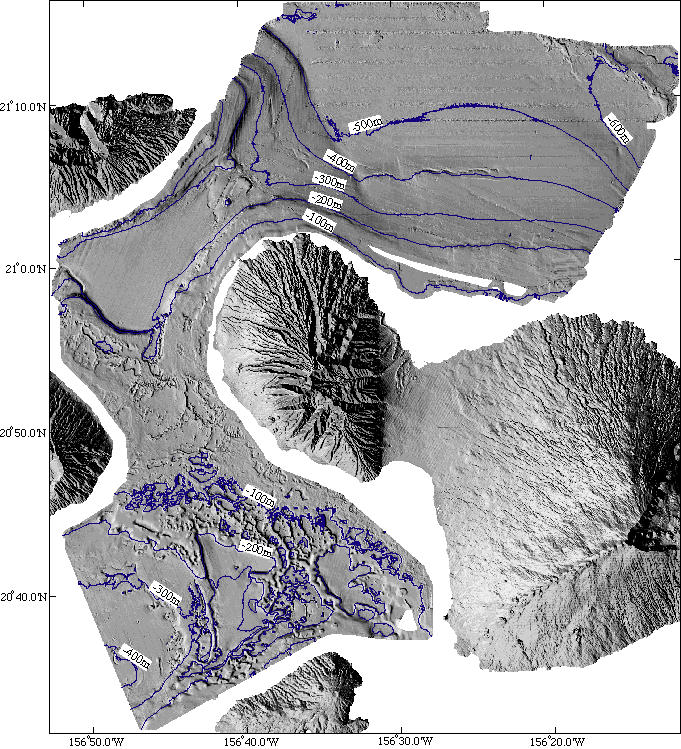 Maui Shaded Relief Map