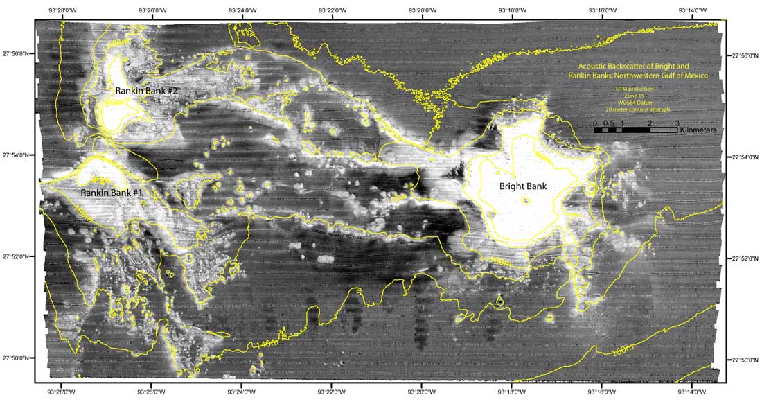 Bright and Rankin Banks Acoustic Backscatter Image