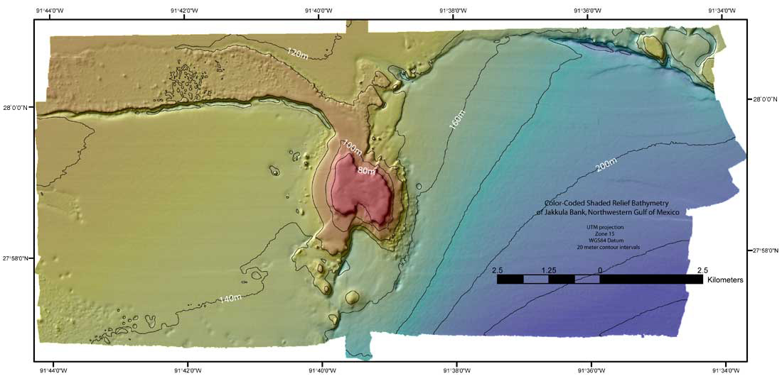 Jakkula Bank shaded relief bathymetry