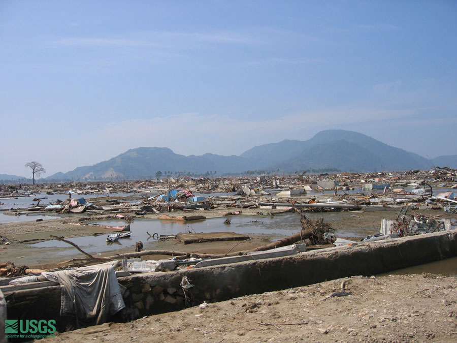 Tsunamis and Earthquakes - 2005 Sumatra Survey, Banda Aceh 21 January