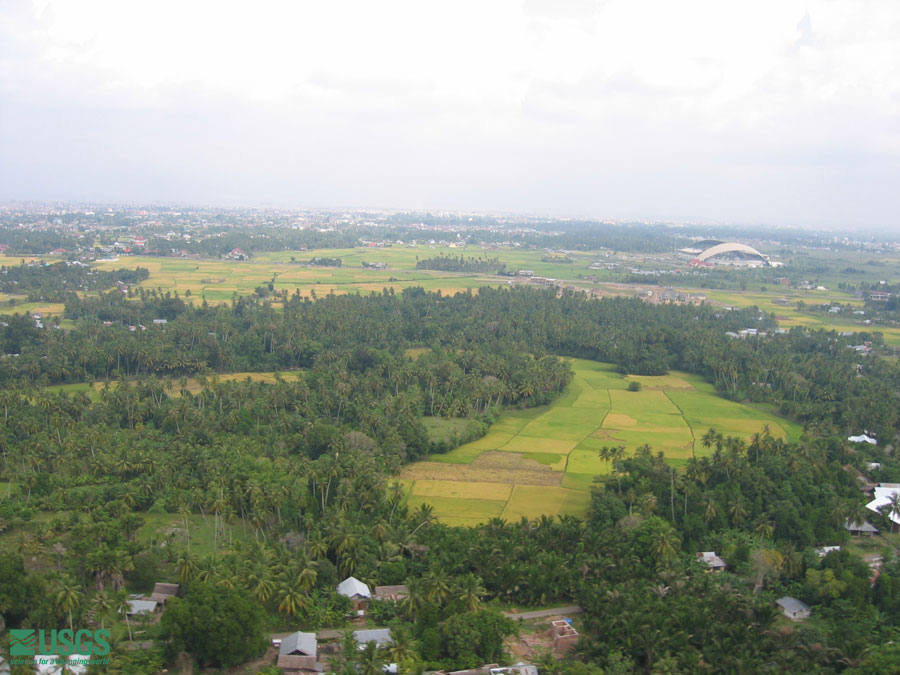 Photo from helicopter flight along coast