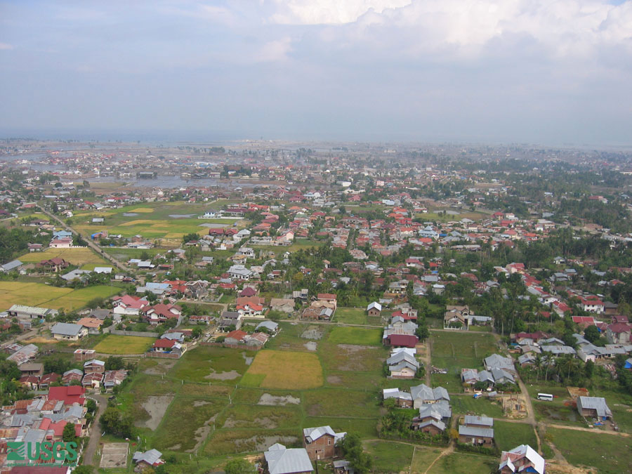 Photo from helicopter flight along coast