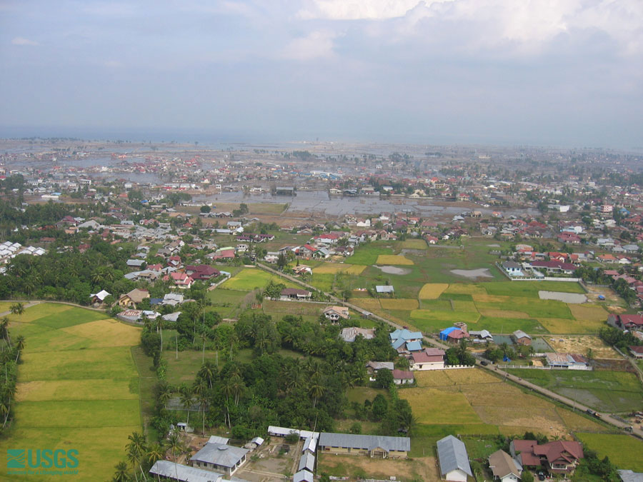 Photo from helicopter flight along coast