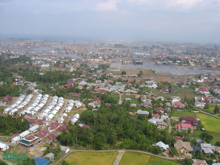 Photo from helicopter flight along coast