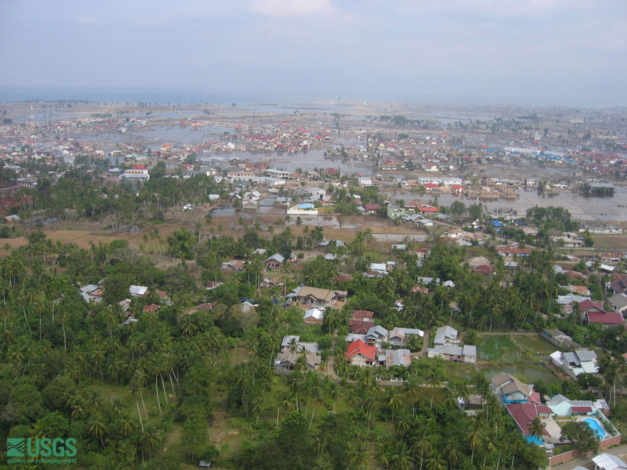 Photo from helicopter flight along coast