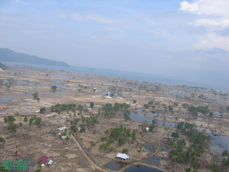 Photo from helicopter flight along coast