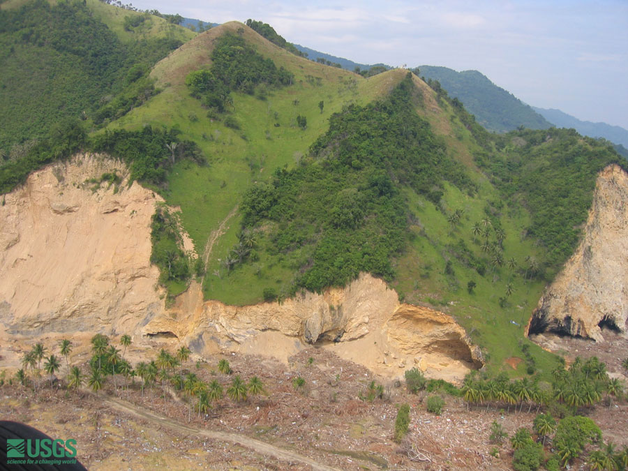 Photo from helicopter flight along coast