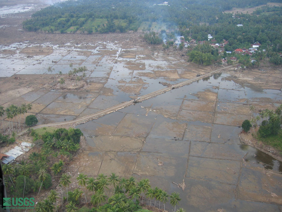 Photo from helicopter flight along coast