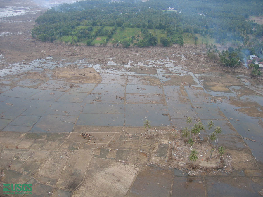 Photo from helicopter flight along coast