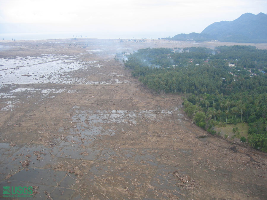 Photo from helicopter flight along coast