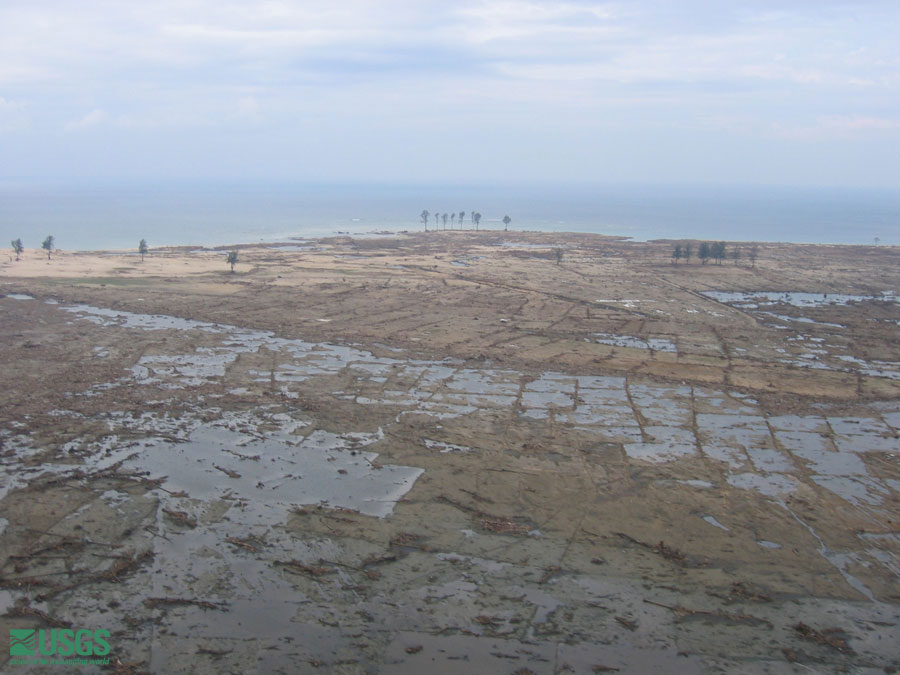 Photo from helicopter flight along coast