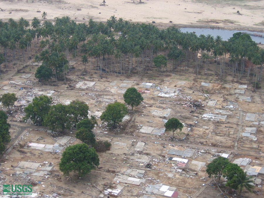 Photo from helicopter flight along coast