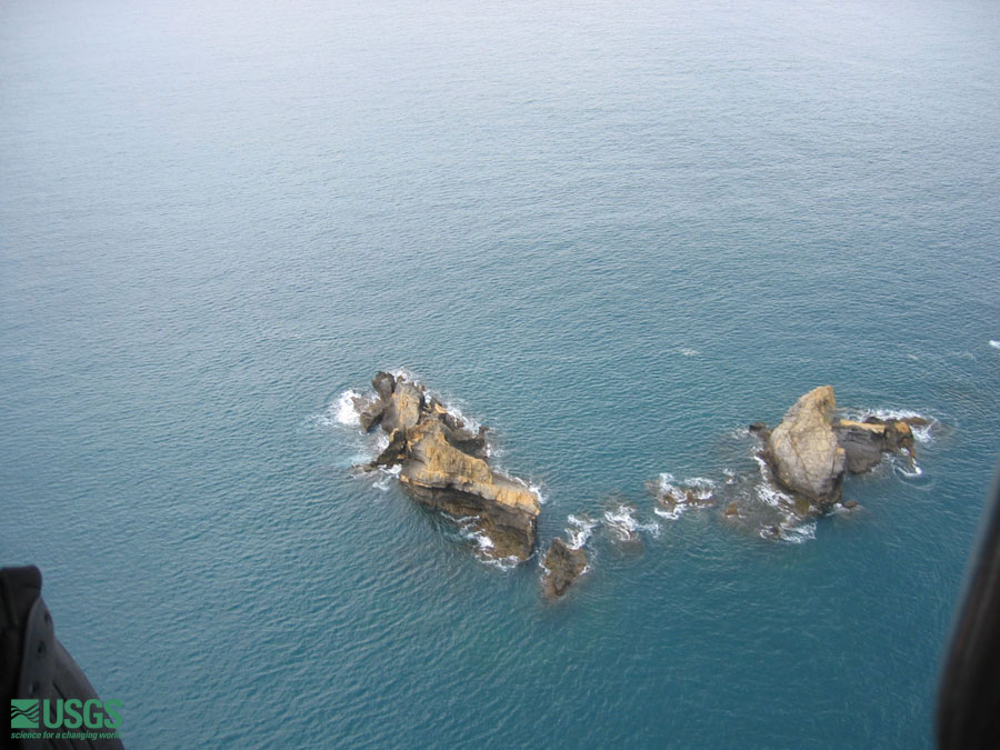 Photo from helicopter flight along coast