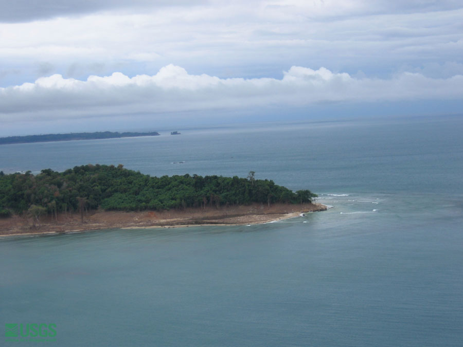 Photo from helicopter flight along coast