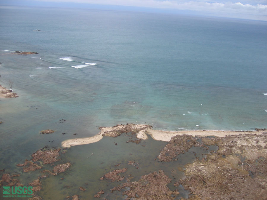 Photo from helicopter flight along coast