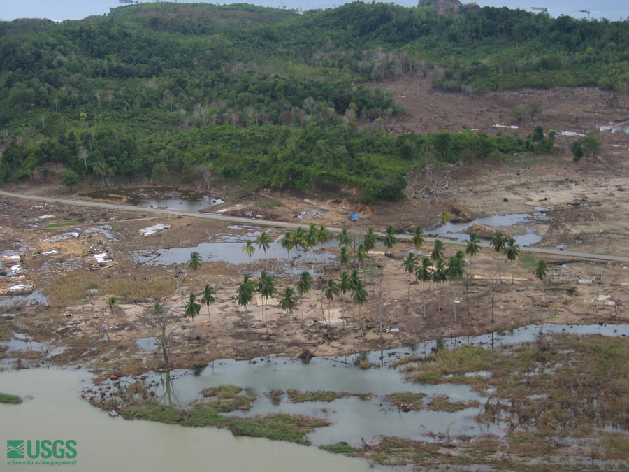 Photo from helicopter flight along coast