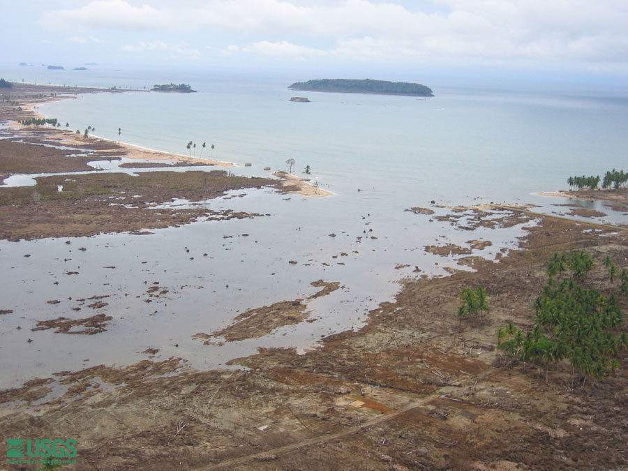 Photo from helicopter flight along coast