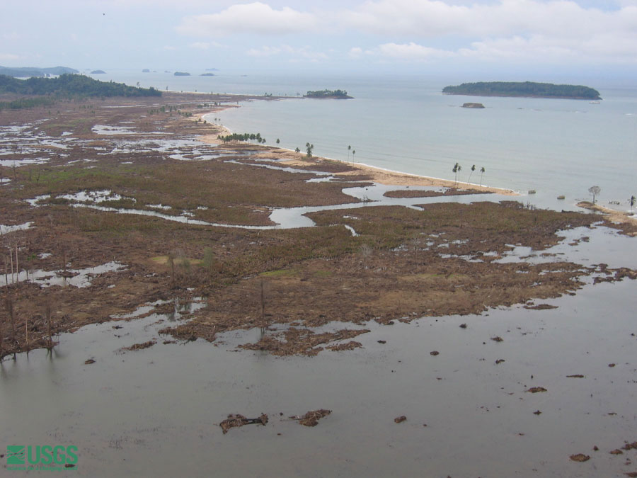 Photo from helicopter flight along coast