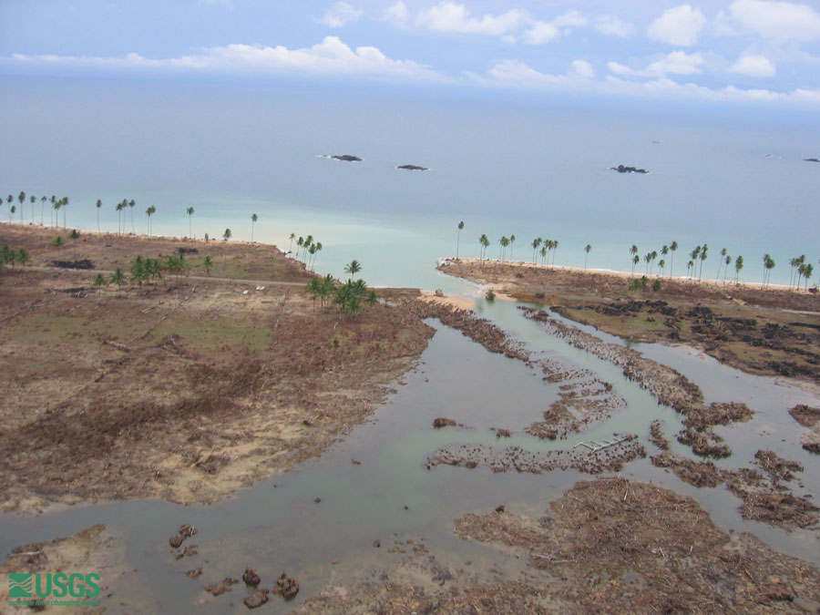 Photo from helicopter flight along coast