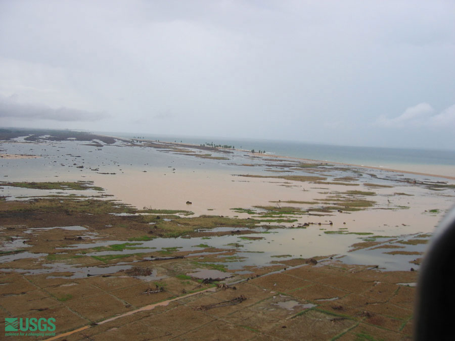 Photo from helicopter flight along coast