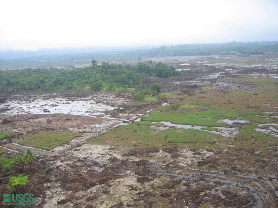 Photo from helicopter flight along coast