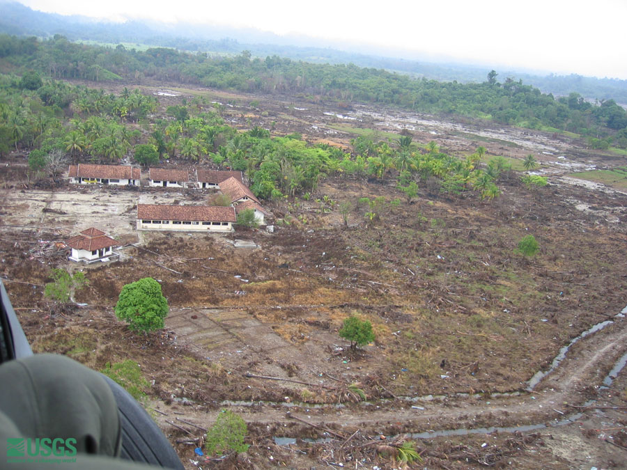 Photo from helicopter flight along coast