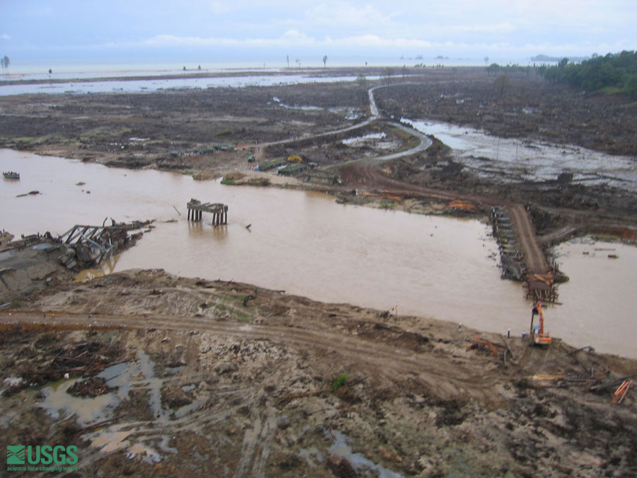 Photo from helicopter flight along coast