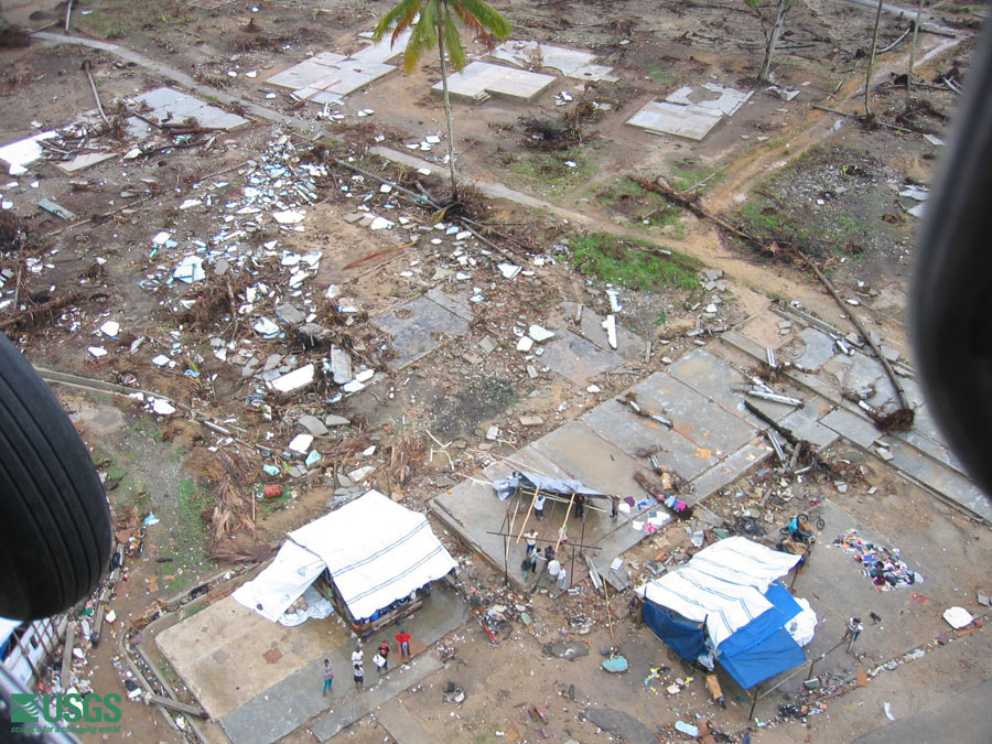 Photo from helicopter flight along coast