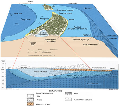 Schematic of an atoll.