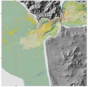 Seafloor character map offshore of San Francisco and Vicinity.