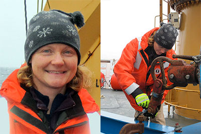 Photographs of Jenny on the U.S. Coast Guard Cutter Healy in August 2010.