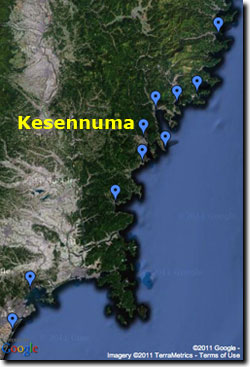 location of Kesennuma.