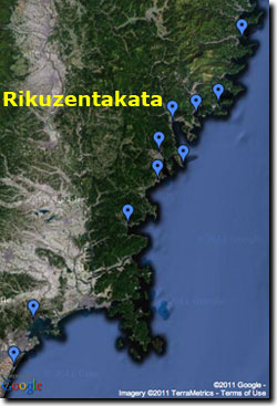 location of Rikuzentakata.