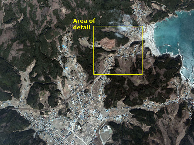 Aerial photo of Ryori, courtesy of GSI.