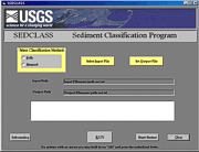 Window for the SEDCLASS program.