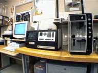 Image shows view of the entire coulter counter system.