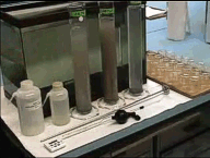 Image shows equipment used in pipette method. 
