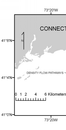 Detailed view of sand waves from the Bridgeport, Connecticut study area. Location of this view is shown in the mosaic interpretation.