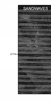 Detailed view of sand waves from the Bridgeport, Connecticut study area. Location of this view is shown in the mosaic interpretation.