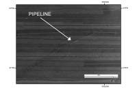 Figure 14. Detailed view of pipeline in the sidescan-sonar mosaic .